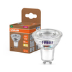 LED PAR16 50 36°  Energy efficiency class A 2W 827 GU10 Scatto combinato = Scatto Product Beauty + immagine della confezione (thumbnail)