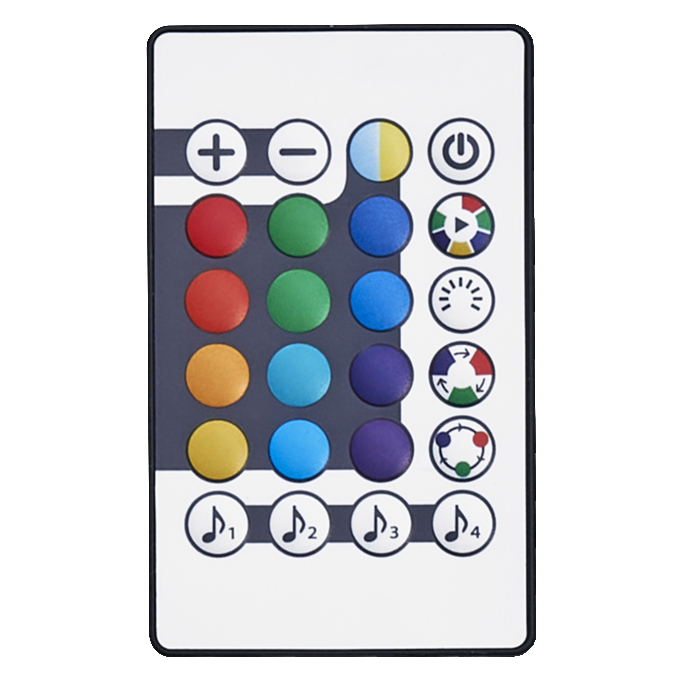 Flex Strip Audio Voice Receiver 5m RGB Remote Control white, incl. accessory