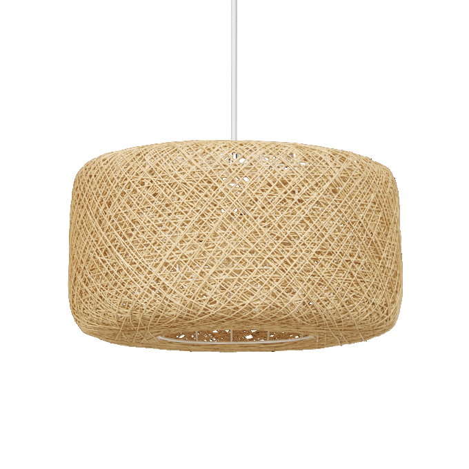 Decor Paper Bale Pendant 1XE27 Beige