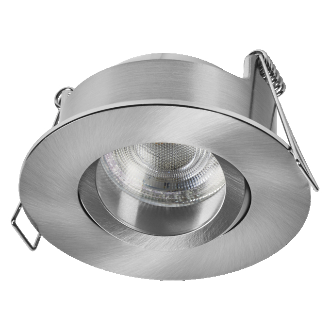 Spot Set Recess GU10 IP65 Press 4.5W 827 Satin Nickel