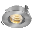 Spot Set Recess GU10 IP65 Press 4.5W 827 Satin Nickel white, upright, sw. on (thumbnail)