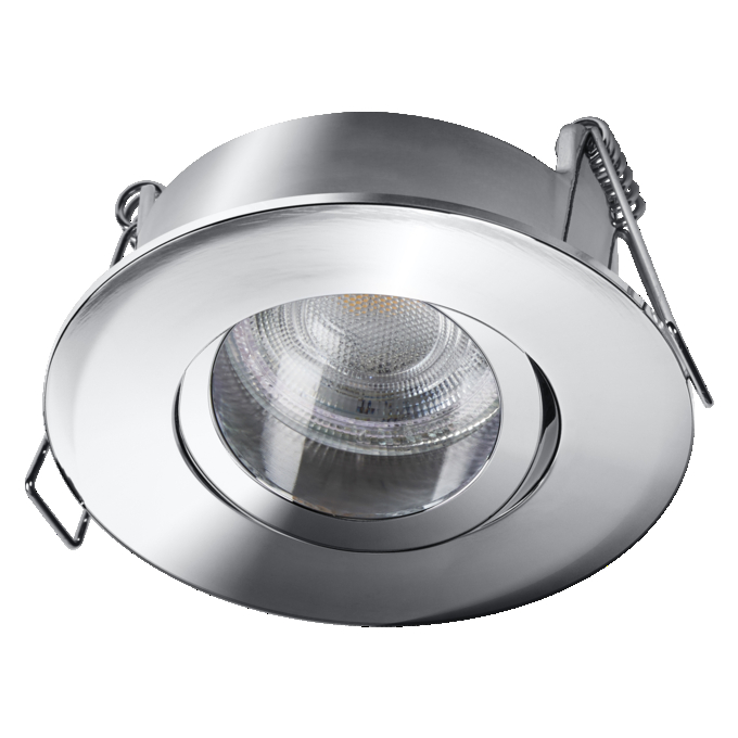 Spot Set Recess GU10 IP65 Press 4.5W 840 Chrome