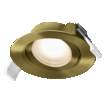 Spot Set Recess Adjustable 4.9W 827 120° Green Brass white, upright, sw. on (thumbnail)