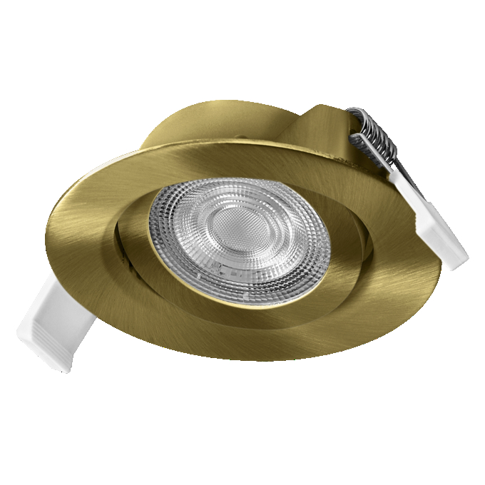 Spot Set Recess Simple DIM 4.9W 827 40° Green Brass