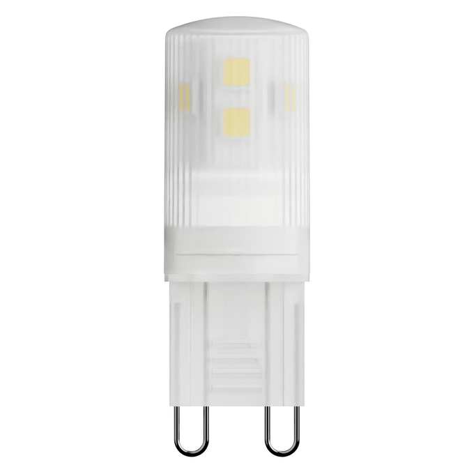 LED PIN 28 300° 2.6W 827 Frosted  G9 white, upright