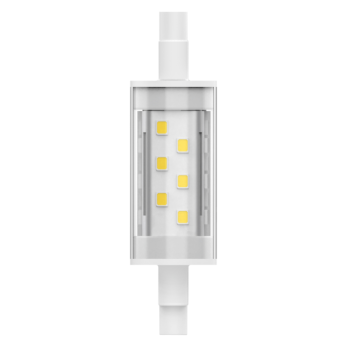 LED Slim Line 78 60 300° V 7W 827 Clear R7s white, upright