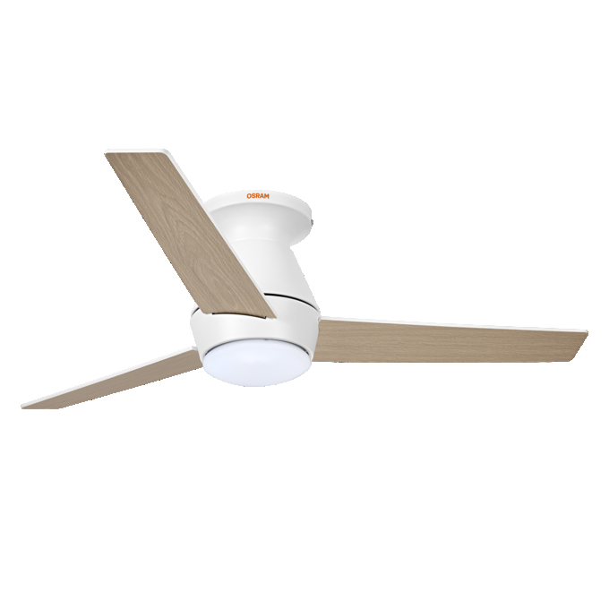 Ceiling Fan Nordes 1065mm 38W CCT RGB white, upright, sw. on
