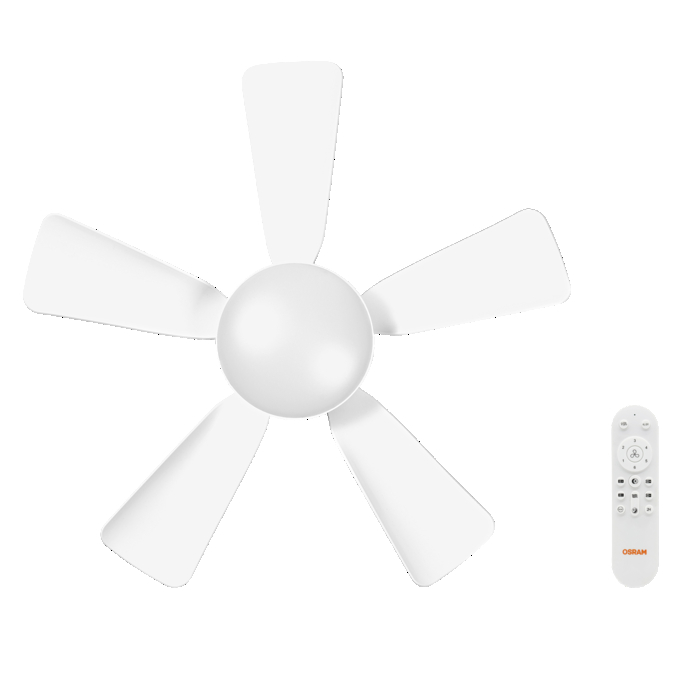 Ceiling Fan Leste 445mm 21W CCT white, incl. accessory