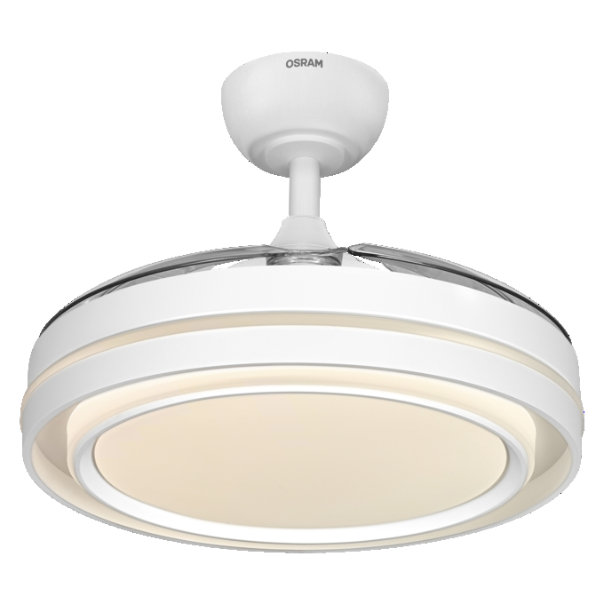 Ceiling Fan Poniente 1060mm 66W CCT white, upright, sw. on