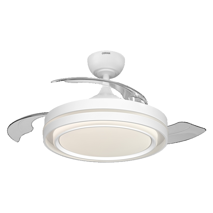 Ceiling Fan Poniente 1060mm 66W CCT white, upright, sw. on