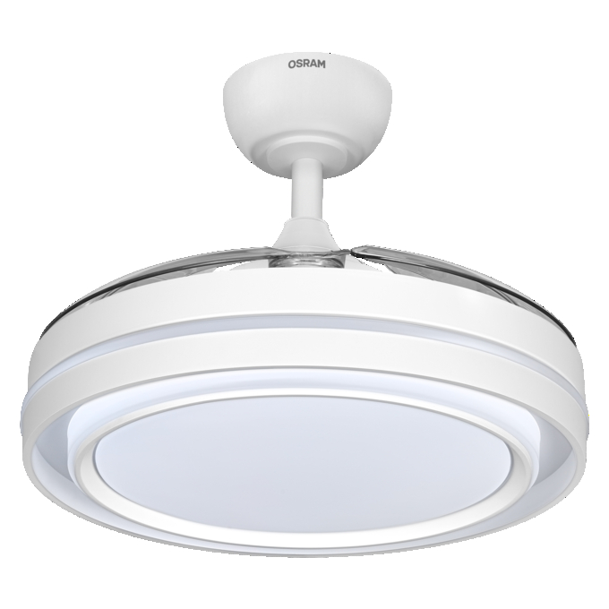 Ceiling Fan Poniente 1060mm 66W CCT white, upright, sw. on
