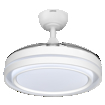Ceiling Fan Poniente 1060mm 66W CCT white, upright, sw. on (thumbnail)