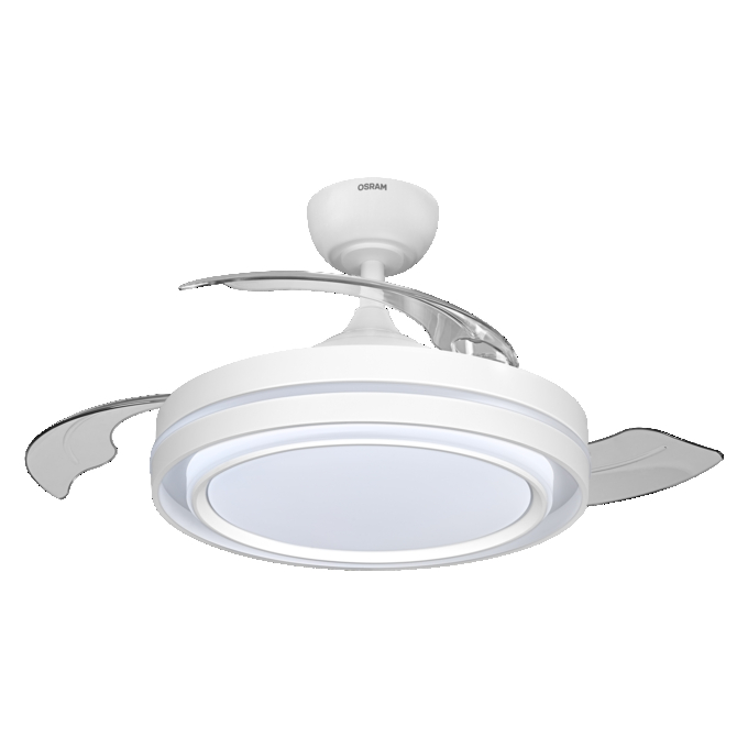 Ceiling Fan Poniente 1060mm 66W CCT white, upright, sw. on