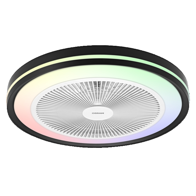 Ceiling Fan Murlan 490mm 43W CCT RGB white, upright, sw. on