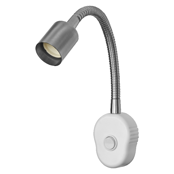 Plug Tube Flex GU10 Satin Nickel EU Plug