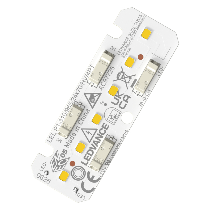 LEL P1 -310/840/24X70/HV/4PT white, diagonal