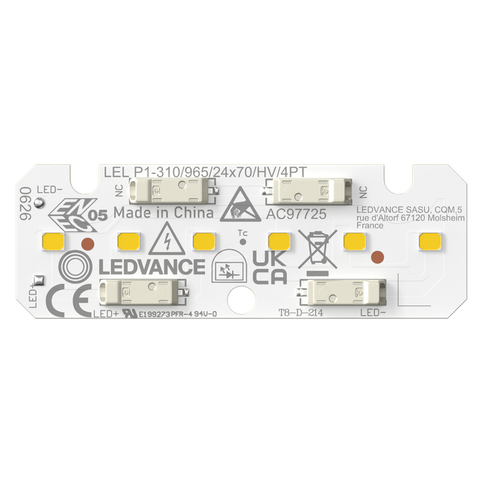 LEL P1 -310/840/24X70/HV/4PT white, horizontal