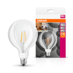 LED Superstar Plus Classic Globe 125 60 Filament Glow DIM 7W 822…827 E27  Scatto combinato = Scatto Product Beauty + immagine della confezione (thumbnail)