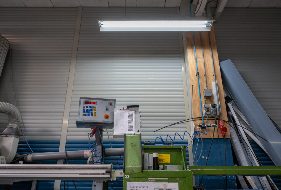 Ledification at sun protection company with led tubes