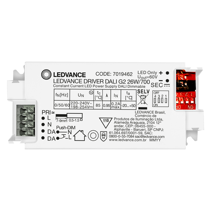 DRIVER CC DALI 26W 700mA DIM 220-240V