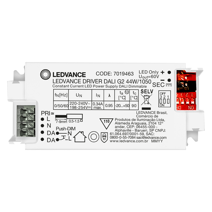 DRIVER CC DALI 44W 1050mA DIM 220-240V