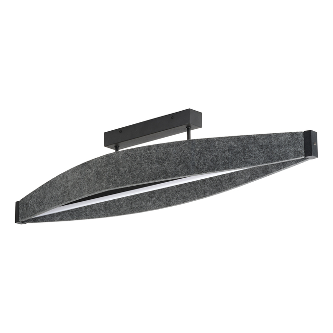 Decor Flat Felt Ceiling 23W 830 Dark Grey