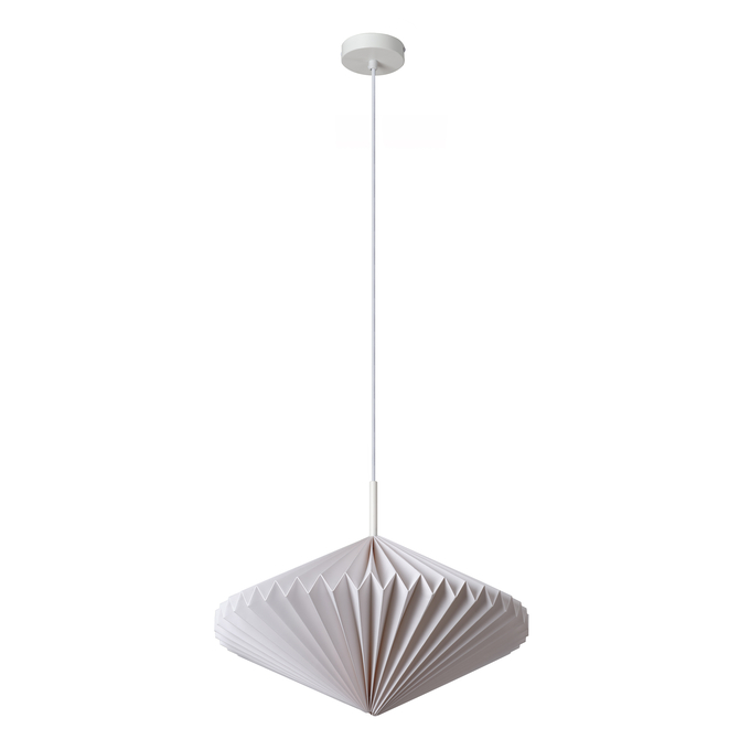 Decor Paper Lantern Diamond Pendant E27 White
